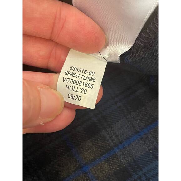 GAP Navy Plaid Flannel Jacket Shirt Men's size XL - Picture 7 of 10